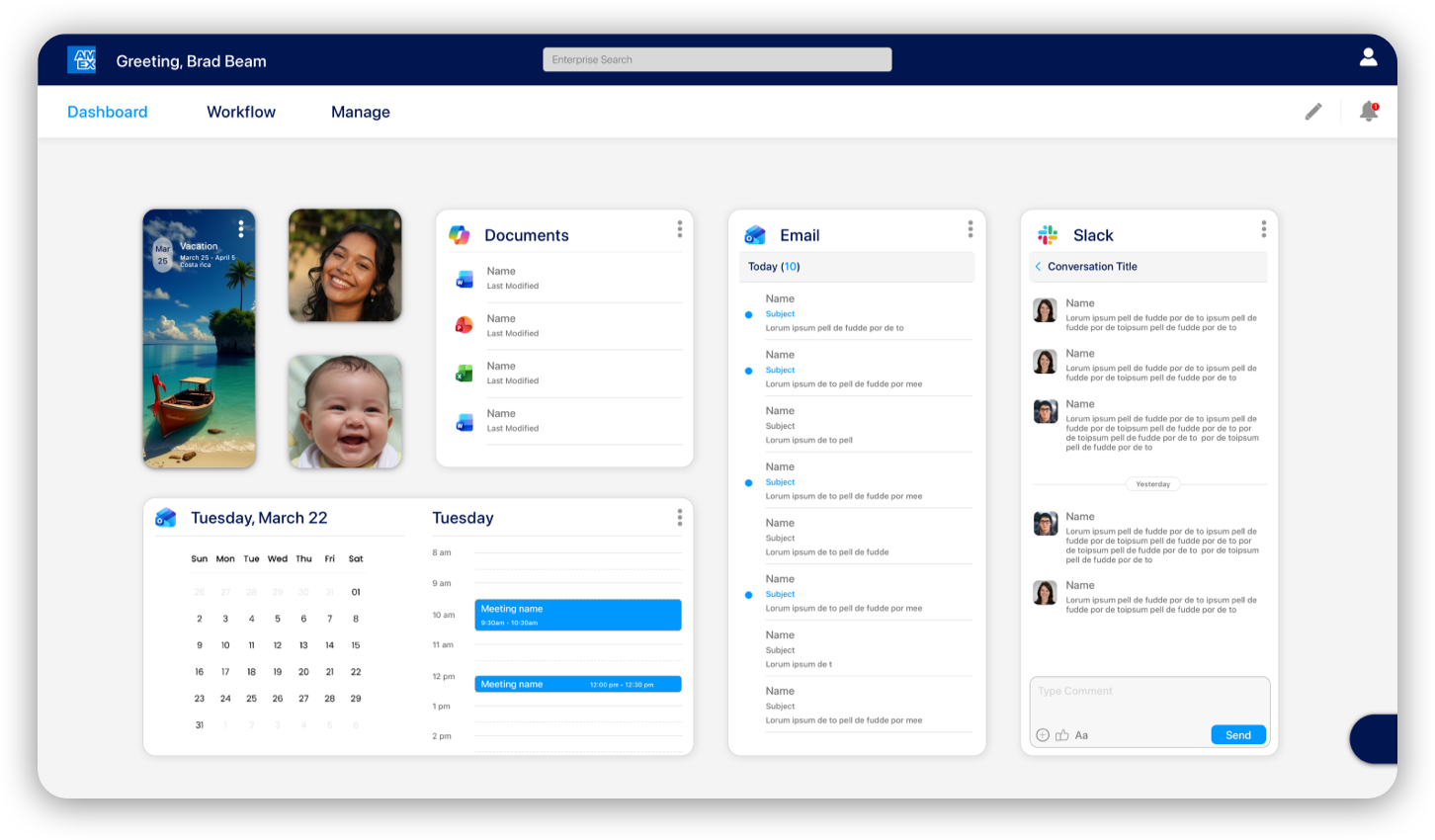 Cassie all-in-one workspace dashboard