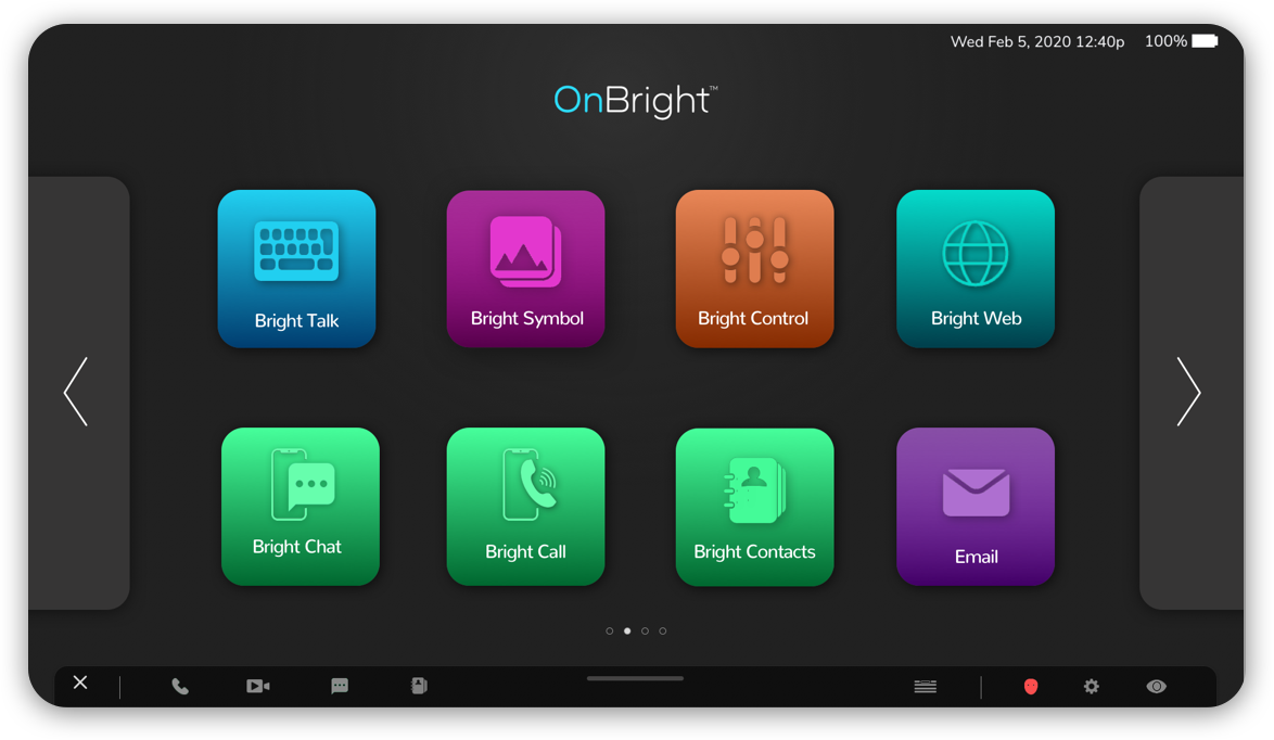 Eyeon eye-tracking tablet interface